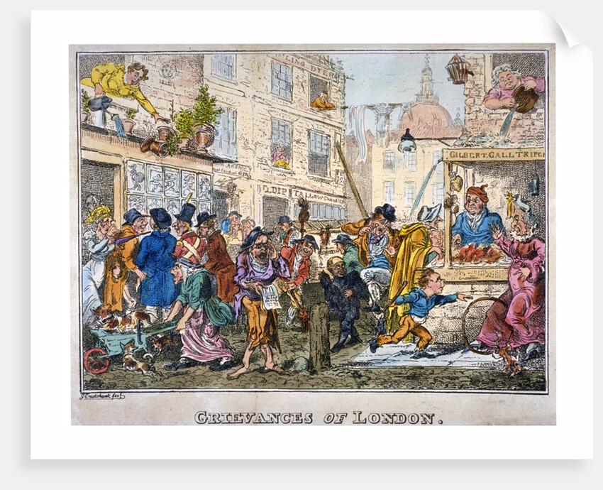 Grievances of London by George Cruikshank