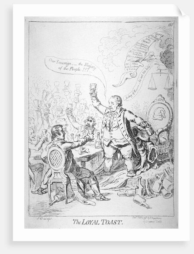 The loyal toast by James Gillray