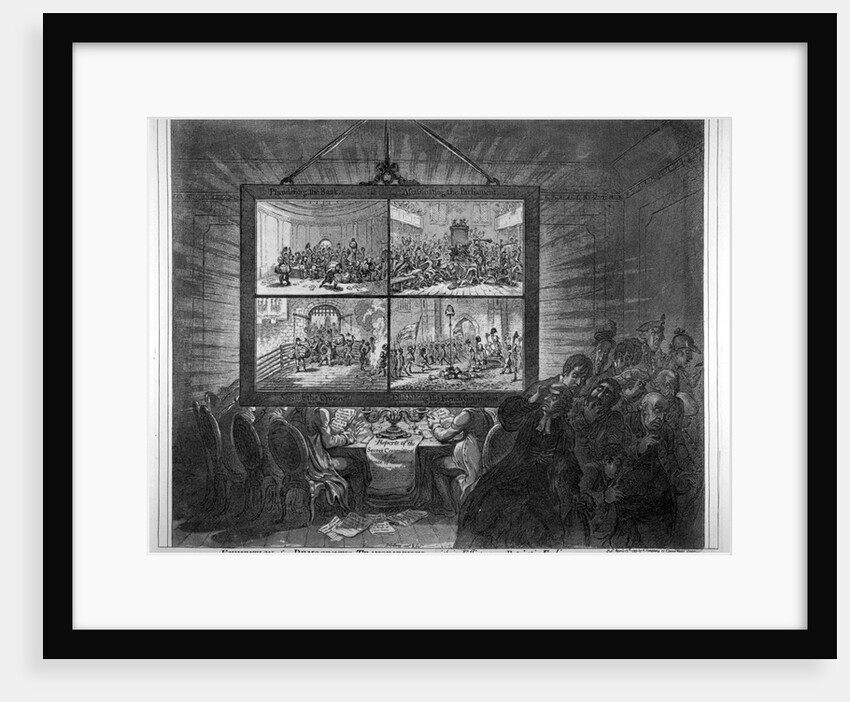 Exhibition of a democratic-transparency, - with its effect upon patriotic feelings ... by James Gillray