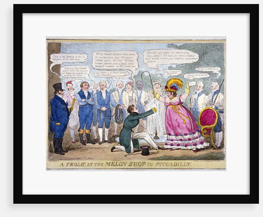 A frolic at the melon shop in Piccadilly by Isaac Robert Cruikshank