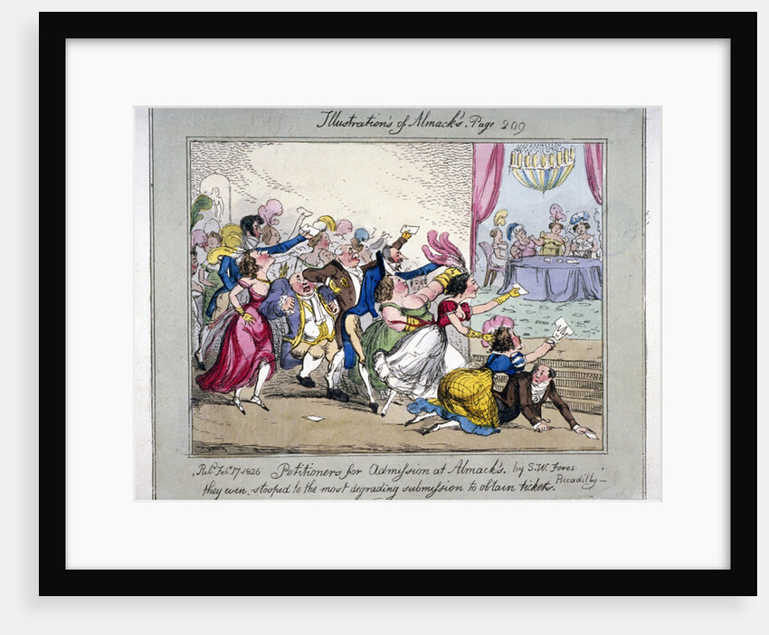 Scene at Almack's Assembly Rooms, London by Anonymous