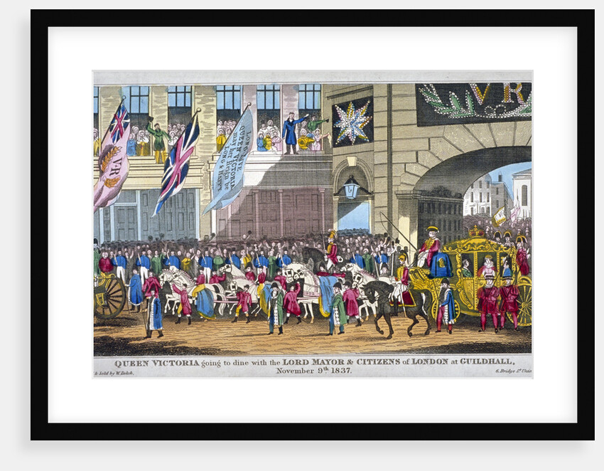 Royal procession passing Temple Bar, London by Anonymous