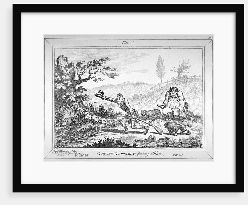 Cockney-sportsmen finding a hare by James Gillray