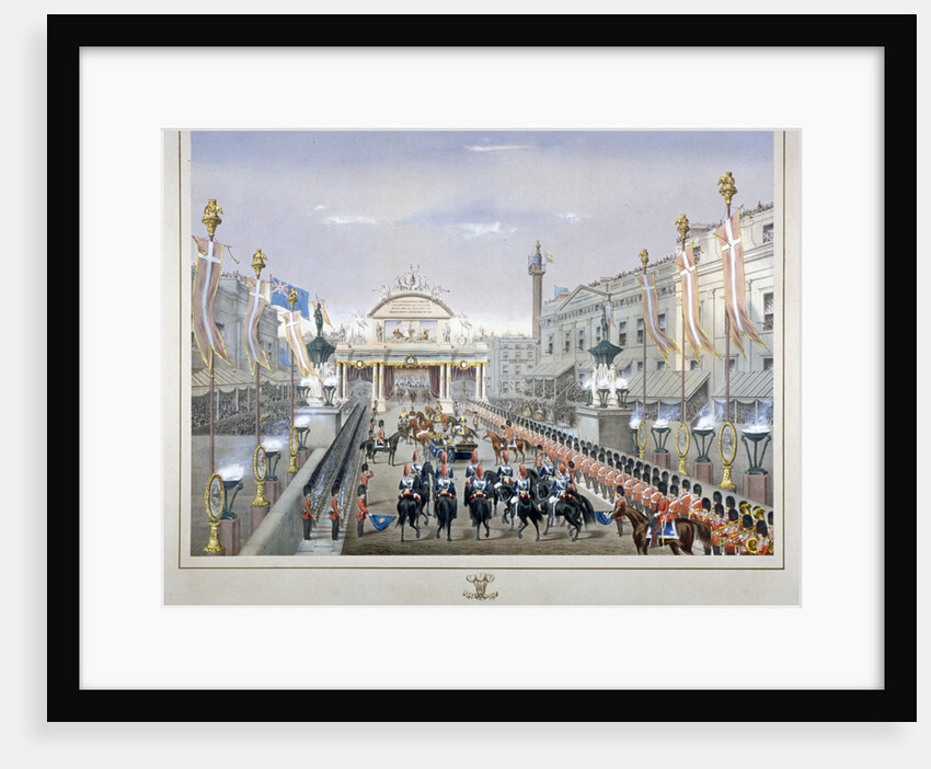 Royal reception on London Bridge by Anonymous