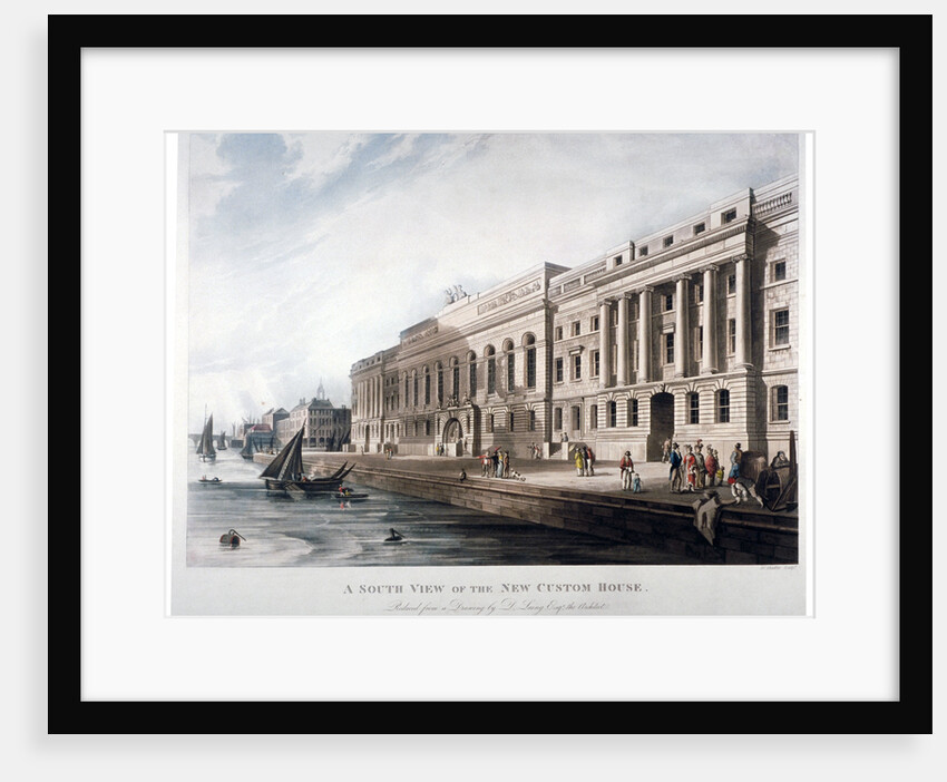 Custom House, City of London by Joseph Constantine Stadler