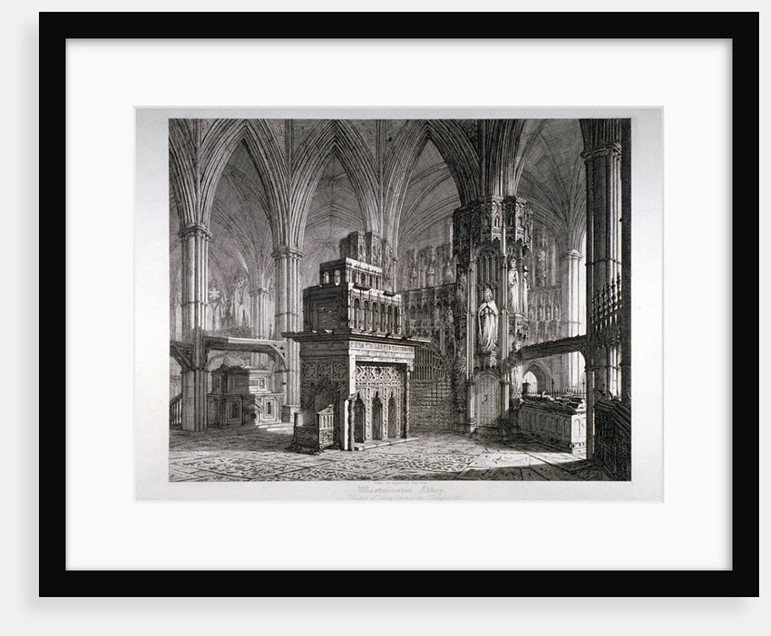 Interior of the Chapel of King Edward the Confessor, Westminster Abbey, London by John Coney
