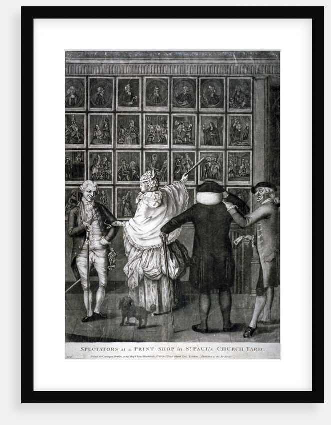 Spectators at a print shop in St Paul's Church Yard by Anonymous