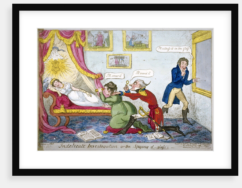 Indelicate Investigation or the Spying D-glass's by George Cruikshank