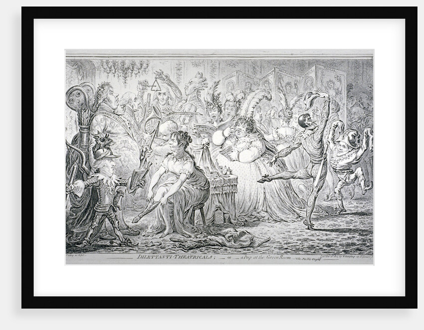 Dilettanti-theatricals; or a peep at the Green Room by James Gillray
