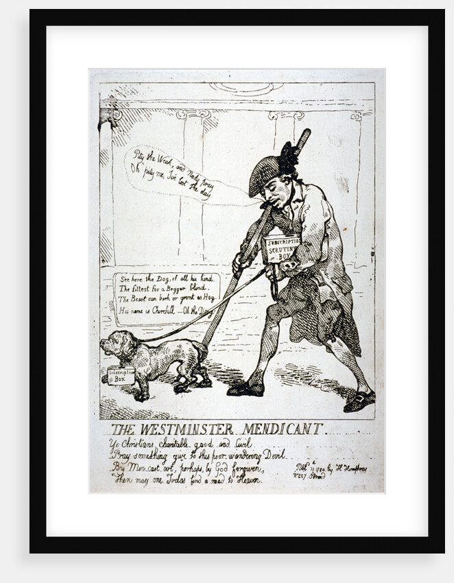 The Westminster mendicant by Thomas Rowlandson