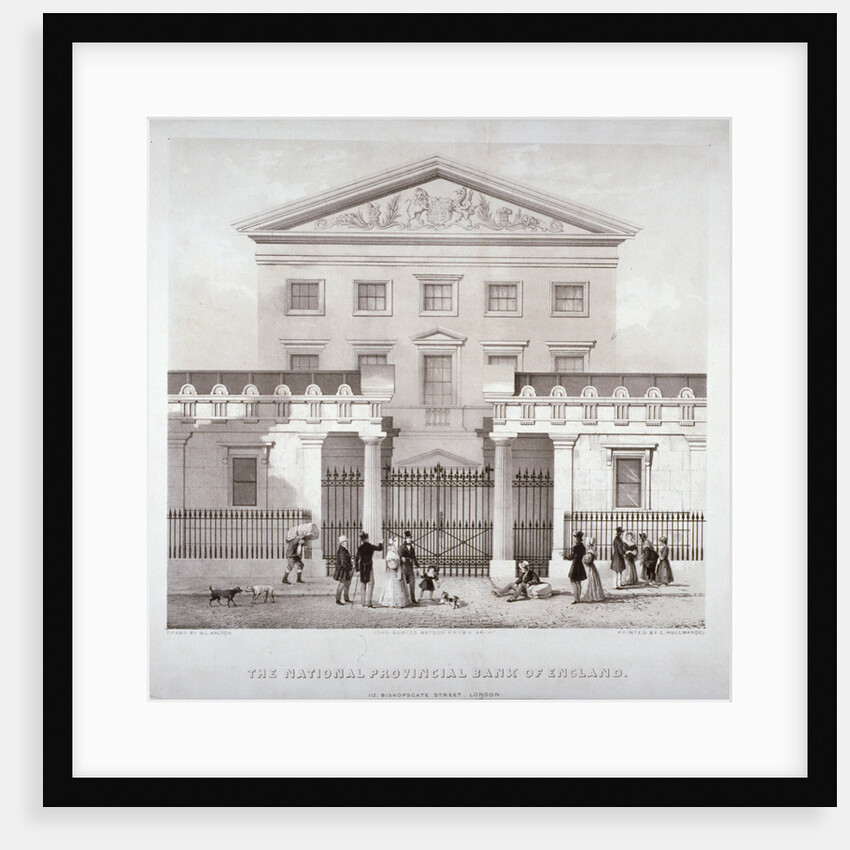 The National Provincial Bank at no 112 Bishopsgate Street, City of London by Anonymous