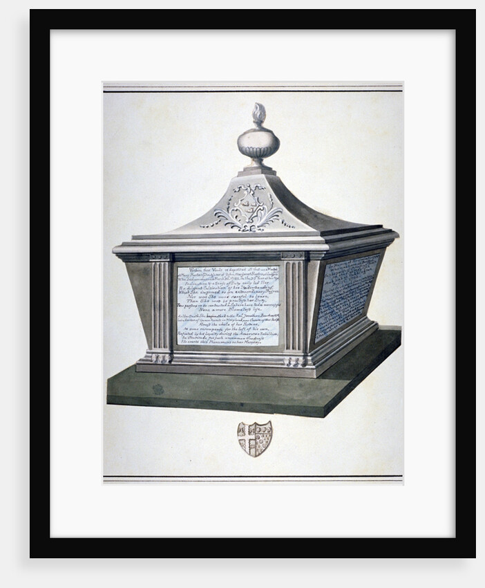 Monument to Mary Barton in the Church of St Mary, Paddington, London by Anonymous