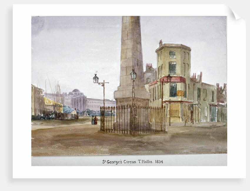 St George's Circus, Southwark, London by Thomas Hollis