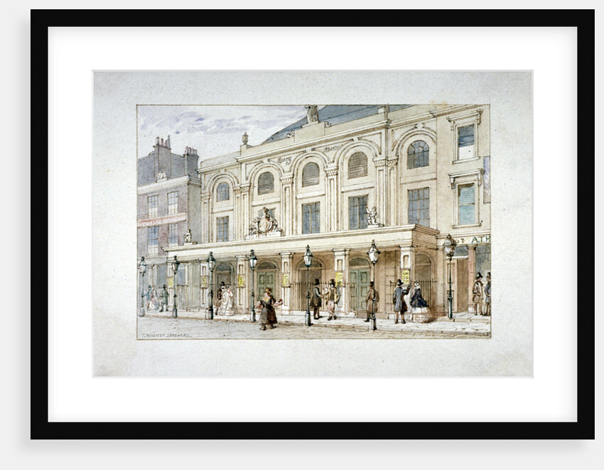Surrey Theatre and Surrey Coffee House on Blackfriars Road, Southwark, London by Thomas Hosmer Shepherd