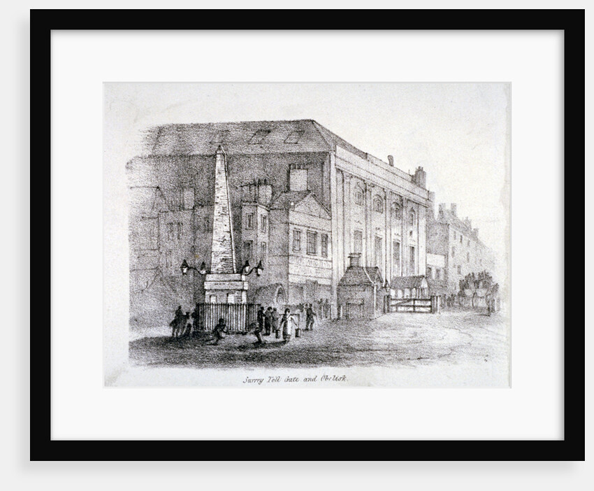 Toll gate and obelisk at St George's Circus, Southwark, London by Anonymous