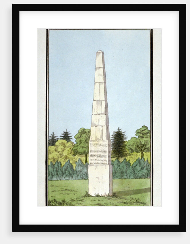 Obelisk erected on Brockley Hill, possibly in Lewisham, London by Anonymous
