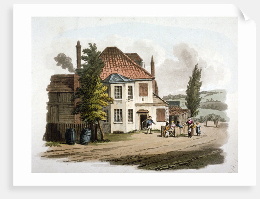 The Farthing Pie House Inn on St Marylebone New Road, London by William Pickett