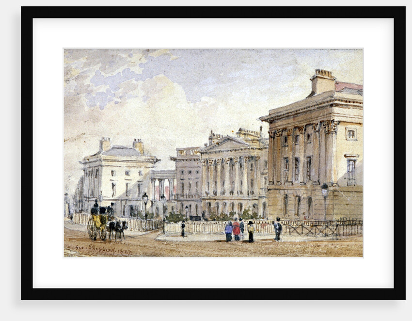 View of Clarence Terrace in Regent's Park, London by George Shepherd