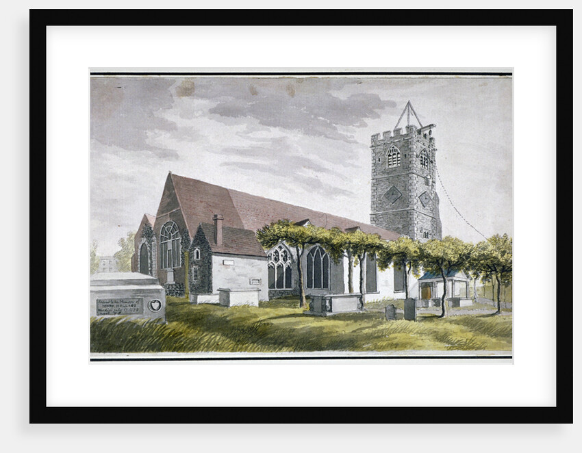 North-east view of All Saints Church, Fulham, London by Anonymous