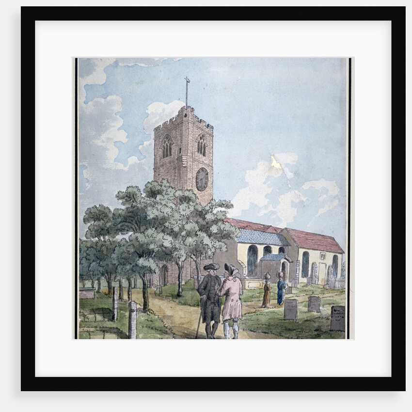 South-west view of All Saints Church, Fulham, London by Anonymous