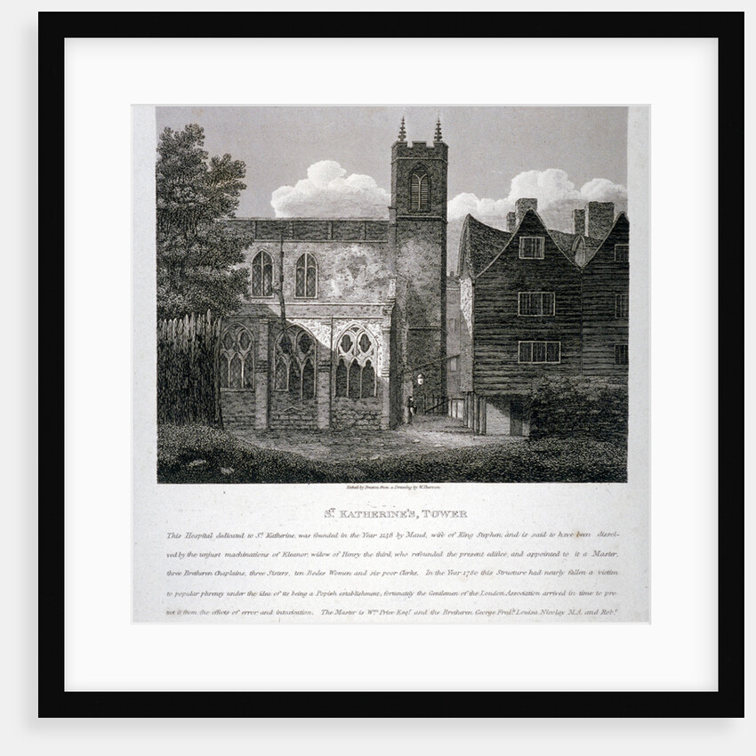 Church of St Katherine by the Tower, Stepney, London by W Preston