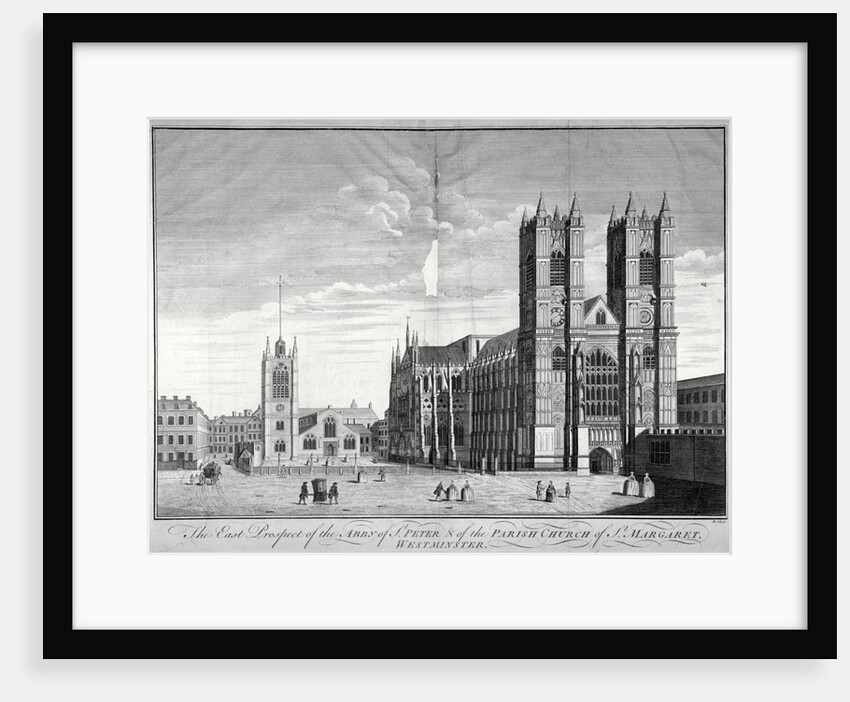 East view of Westminster Abbey and St Margaret's Church, London by Benjamin Cole