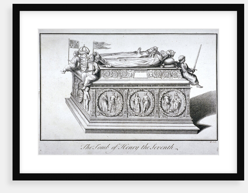 Tomb of Henry VII and Queen Elizabeth in the king's chapel, Westminster Abbey, London by Benjamin Cole