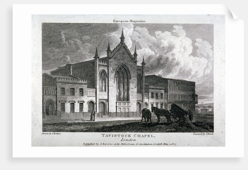 Tavistock Chapel, Tavistock Place, St Pancras, London by Samuel Rawle