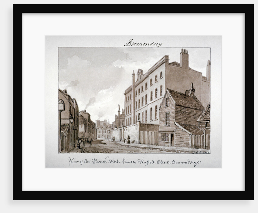 Parish Work House, Tanner Street, Bermondsey, London by John Chessell Buckler