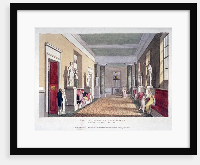 Room off the private boxes, Covent Garden Theatre, Bow Street, Westminster, London by Anonymous