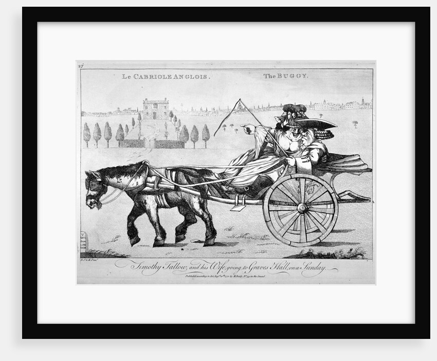 Timothy Tallow, and his wife, going to Graves Hall, on a Sunday by Anonymous