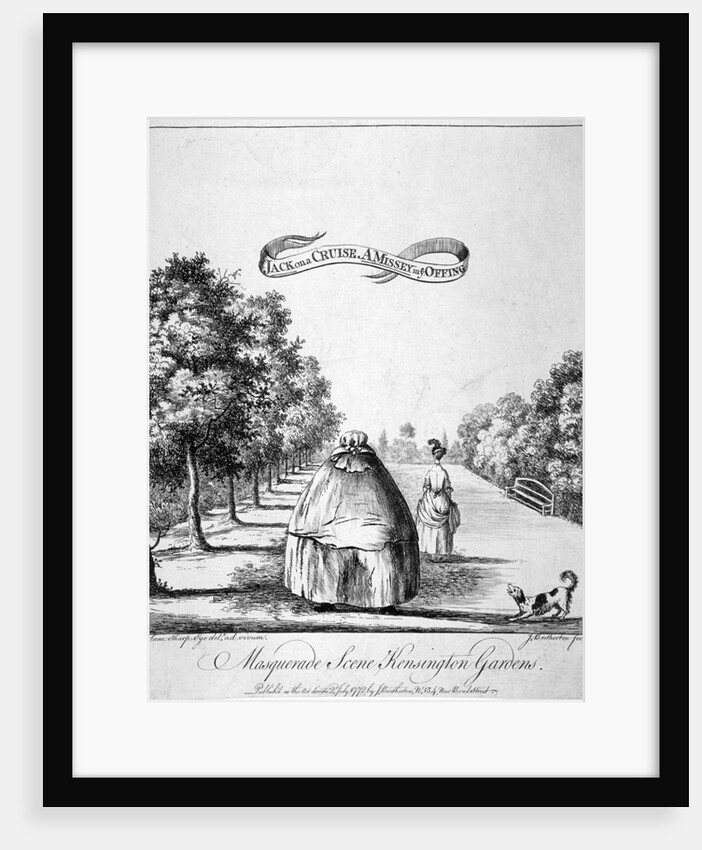 A masquerade scene, Kensington Gardens by James Bretherton