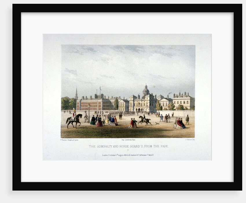 Admiralty and Horse Guards, Whitehall, Westminster, London by Jules Louis Arnout