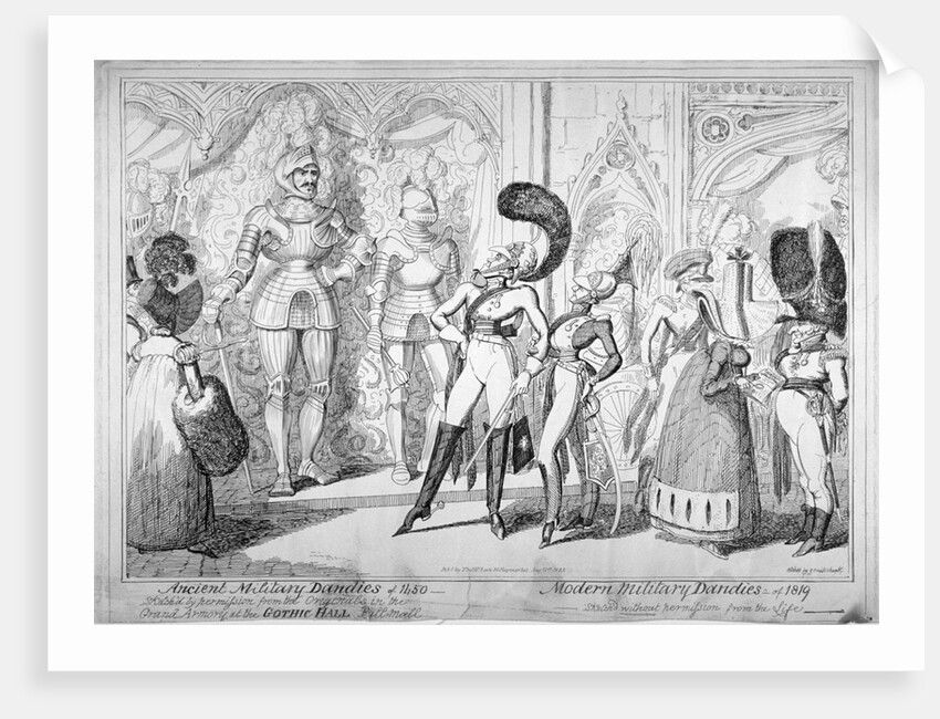 Ancient and modern military dandies by George Cruikshank