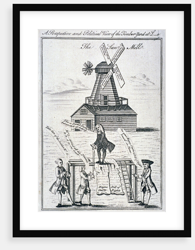 A perspective and political view of the timber-yard at L-e by Anonymous