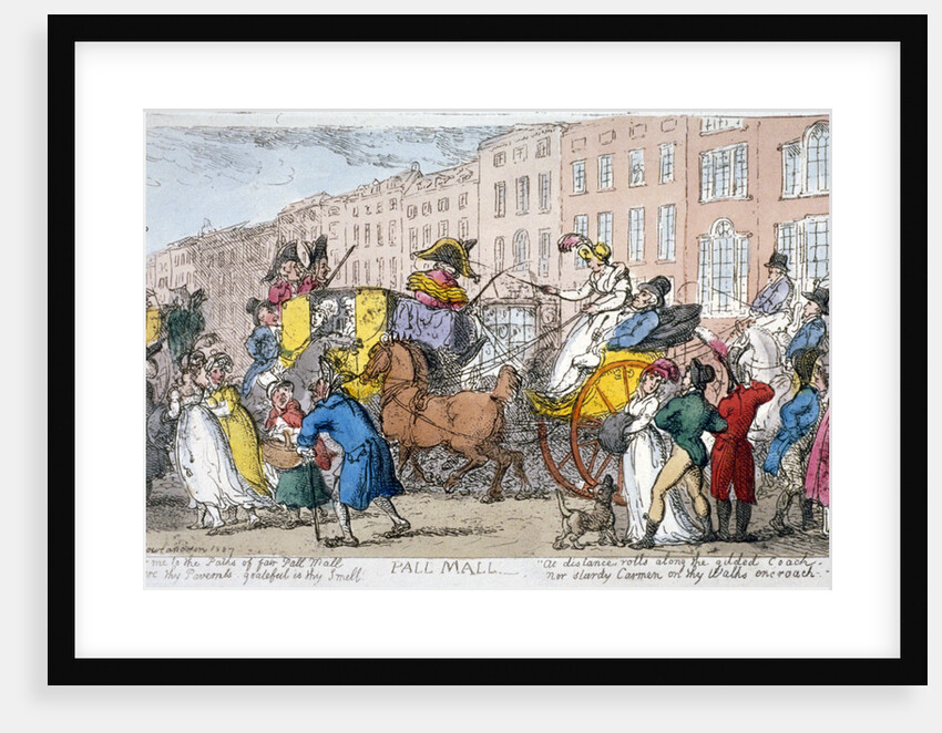 Pall Mall by Thomas Rowlandson