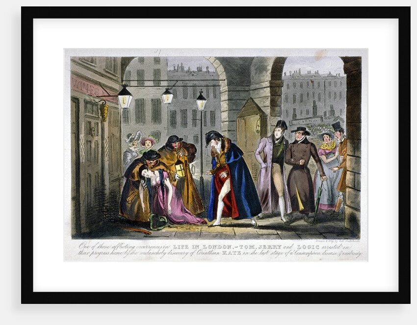 Scene in Covent Garden, Westminster, London by Isaac Robert Cruikshank