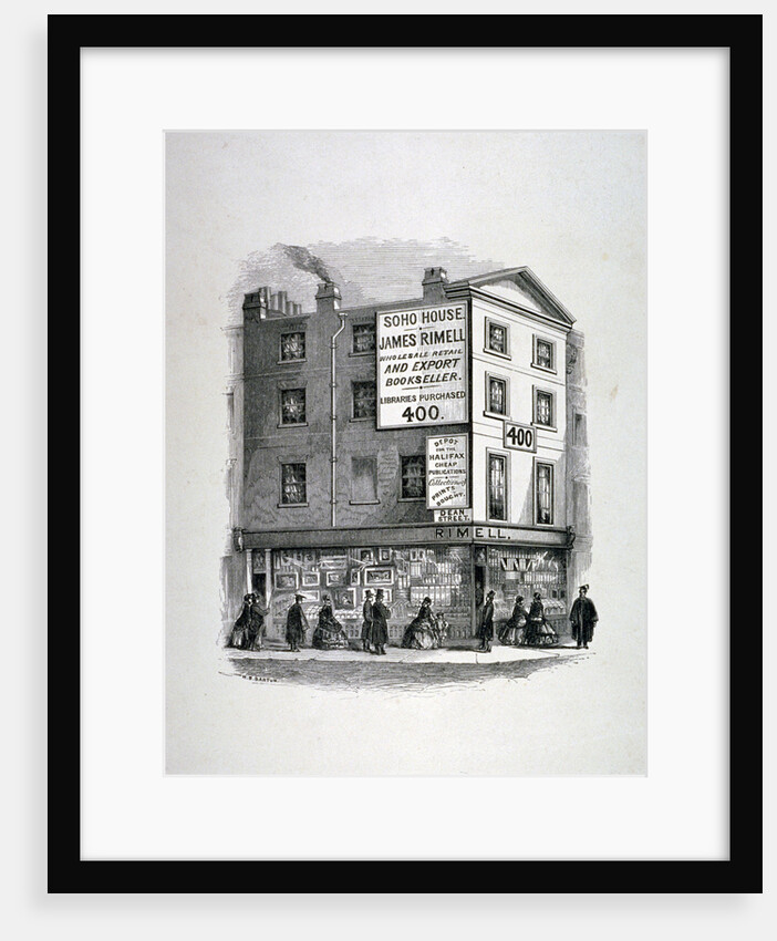 James Rimell's bookshop, Soho House, corner of Dean Street and Oxford Street, London by Anonymous