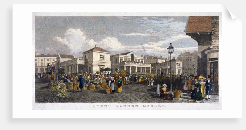 Covent Garden Market, Westminster, London by Frederick James Havell