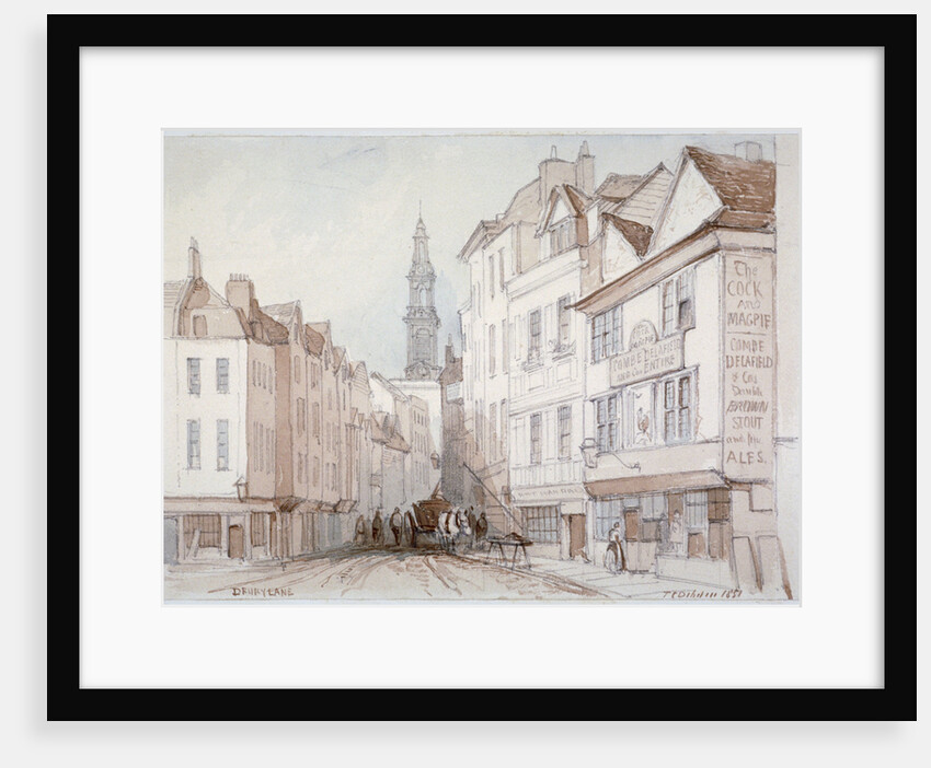 Drury Lane, Westminster, London by Thomas Colman Dibdin