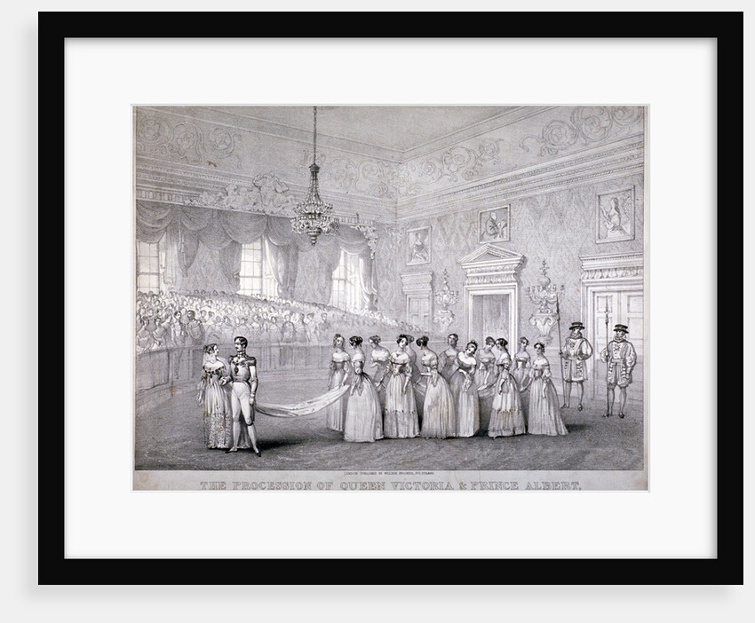 Wedding of Queen Victoria and Prince Albert, St James's Palace, Westminster, London by Louis Maria Lefevre