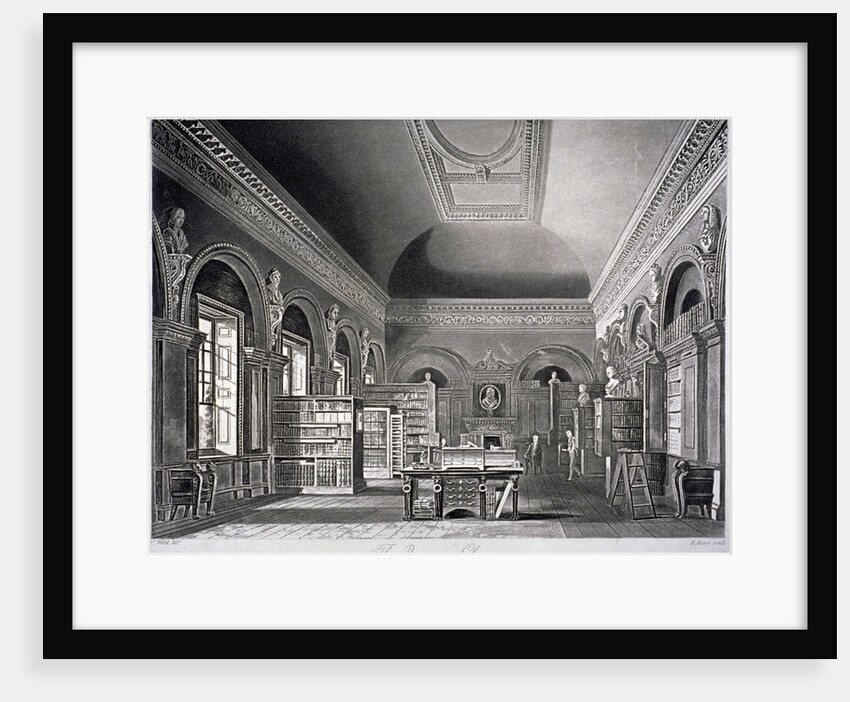 The Queen's library in St James's Palace, Westminster, London by R Reeves