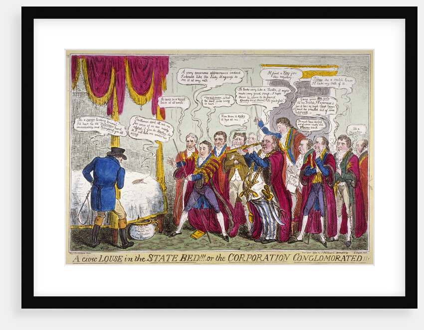 A civic louse in the state bed!!!, or the Corporation conglomorated!! by Isaac Robert Cruikshank