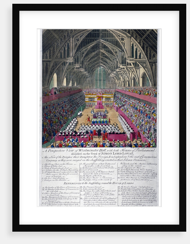 Trial of Lord Lovat, Westminster Hall, London by Anonymous