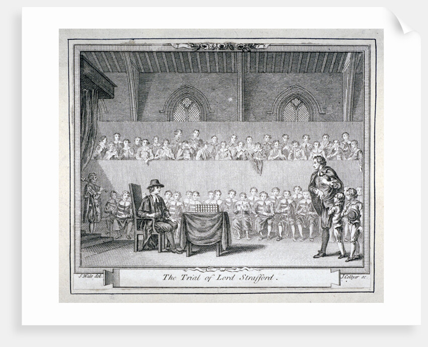 The Trial of Thomas Wentworth, Earl of Strafford, Westminster Hall, London, 1641 by J Collyer
