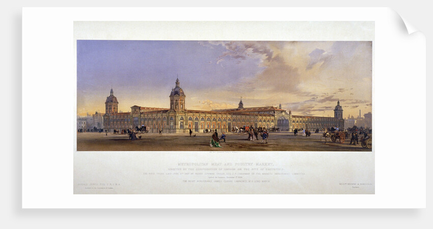 Smithfield Market, City of London by Kell Brothers
