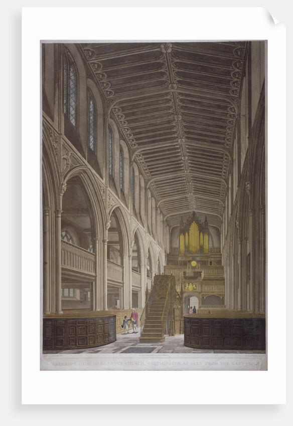 Interior of St Margaret's Church, Westminster, London by George Hawkins