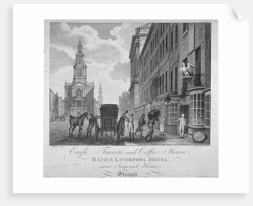 Outside the Eagle Tavern and Coffee House, Bath & Liverpool Hotel, London by Peter Mazell