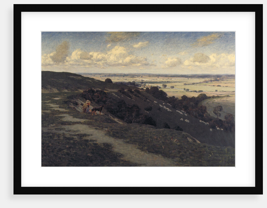 Bury Hill and Village with a View of the North Downs by Jose Weiss