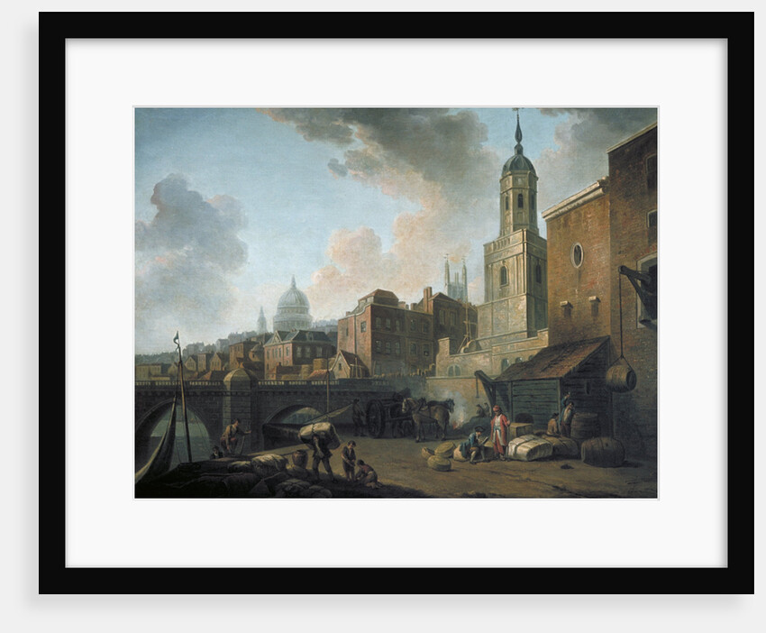 Fresh Wharf, near London Bridge by William Marlow